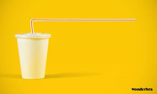 Drink straw ad creative